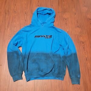 Rockstar Blue and Black Ombre Hoodie